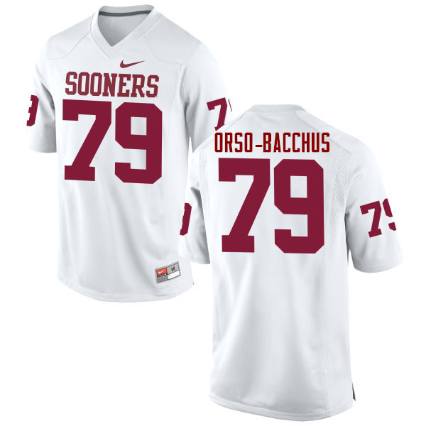 Oklahoma Sooners #79 Dwayne Orso-Bacchus College Football Jerseys Game-White